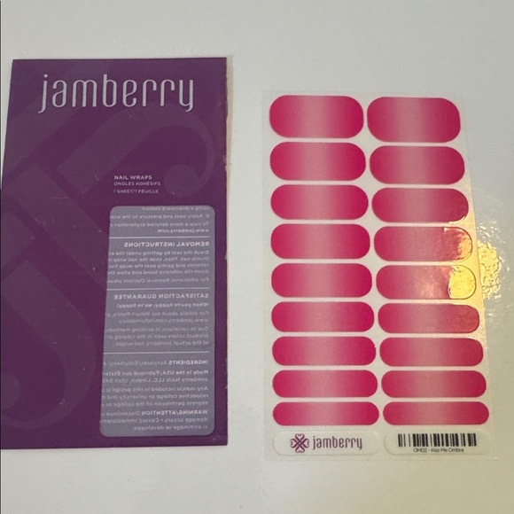 Jamberry Nail Wrap- Kiss Me Ombré Full set - Picture 2 of 7
